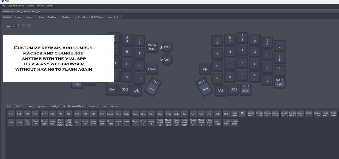 Lotus58 USB C Split Mechanical Keyboard "Pixel2.0"