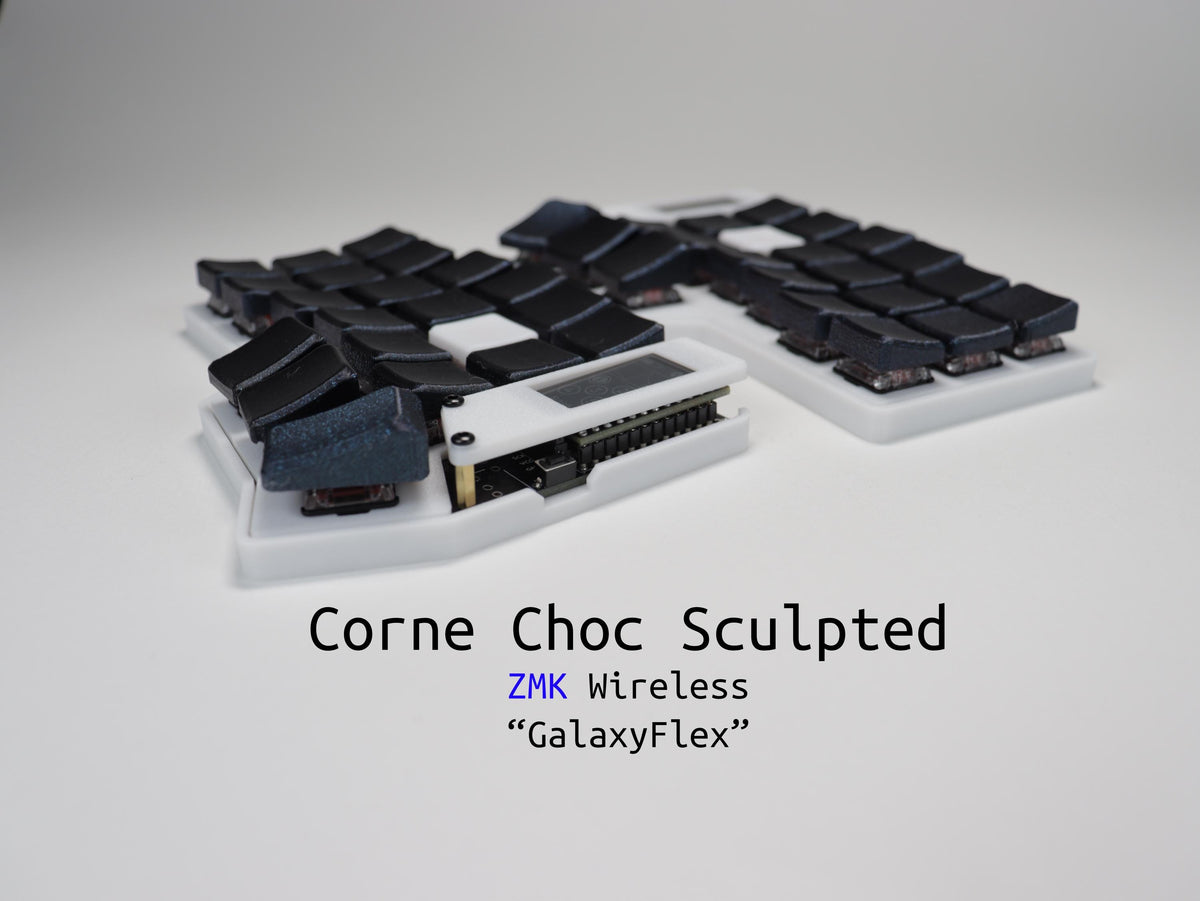 Corne GalaxyFlex Wireless Split Keyboard – Low-Profile Choc