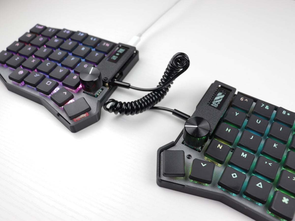 Sofle Choc Wired Split Mechanical Keyboard – Hotswap, Vial-QMK, Choc v1
