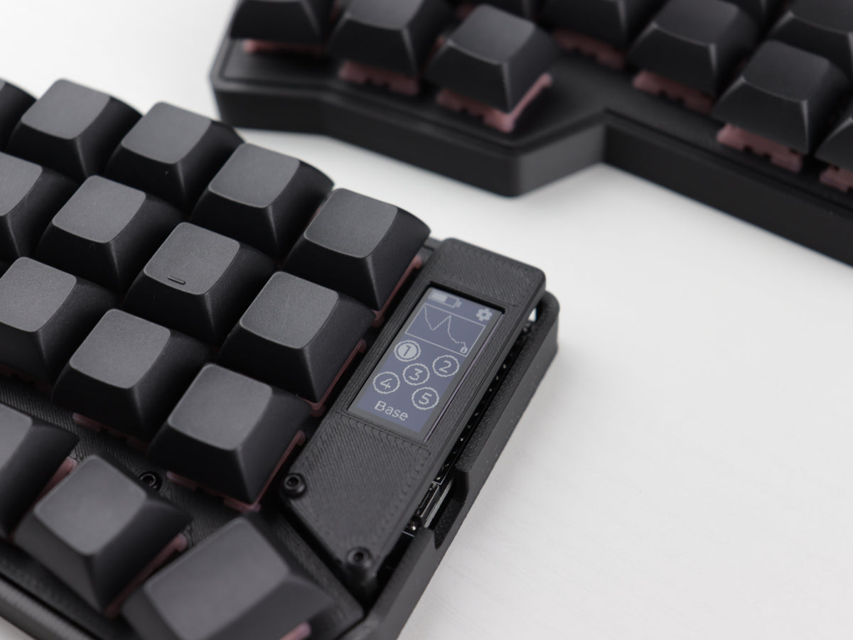 Corne Split Mechanical Keyboard "Midnight" – Wireless Bluetooth or Wired, Hotswap, Ergonomic