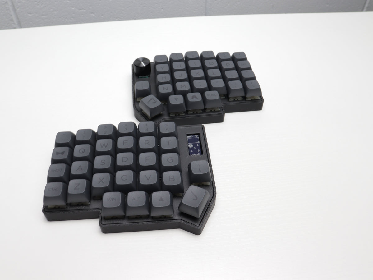 Lotus58 Wireless Split Keyboard – Bluetooth, Hotswap MX, ZMK, NiceView, Encoder