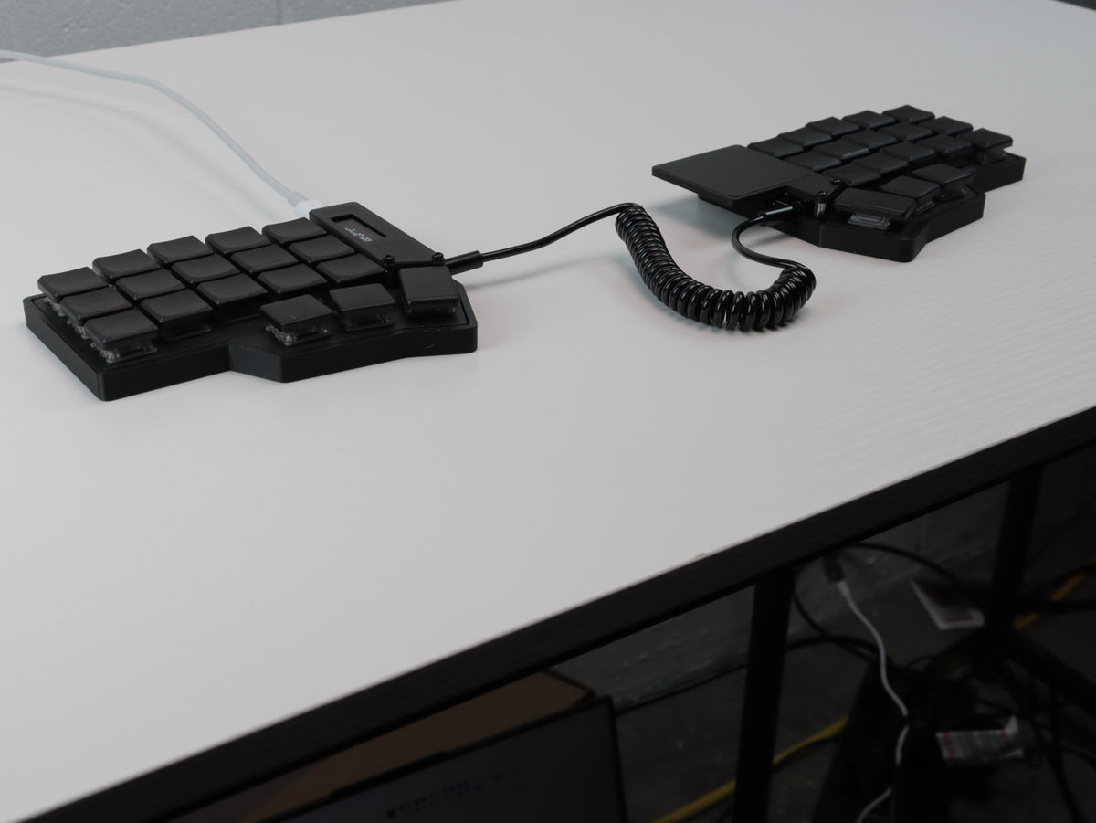 Corne Choc Split Keyboard with Trackpad – Low Profile, Hotswap, Vial-QMK, Choc V1