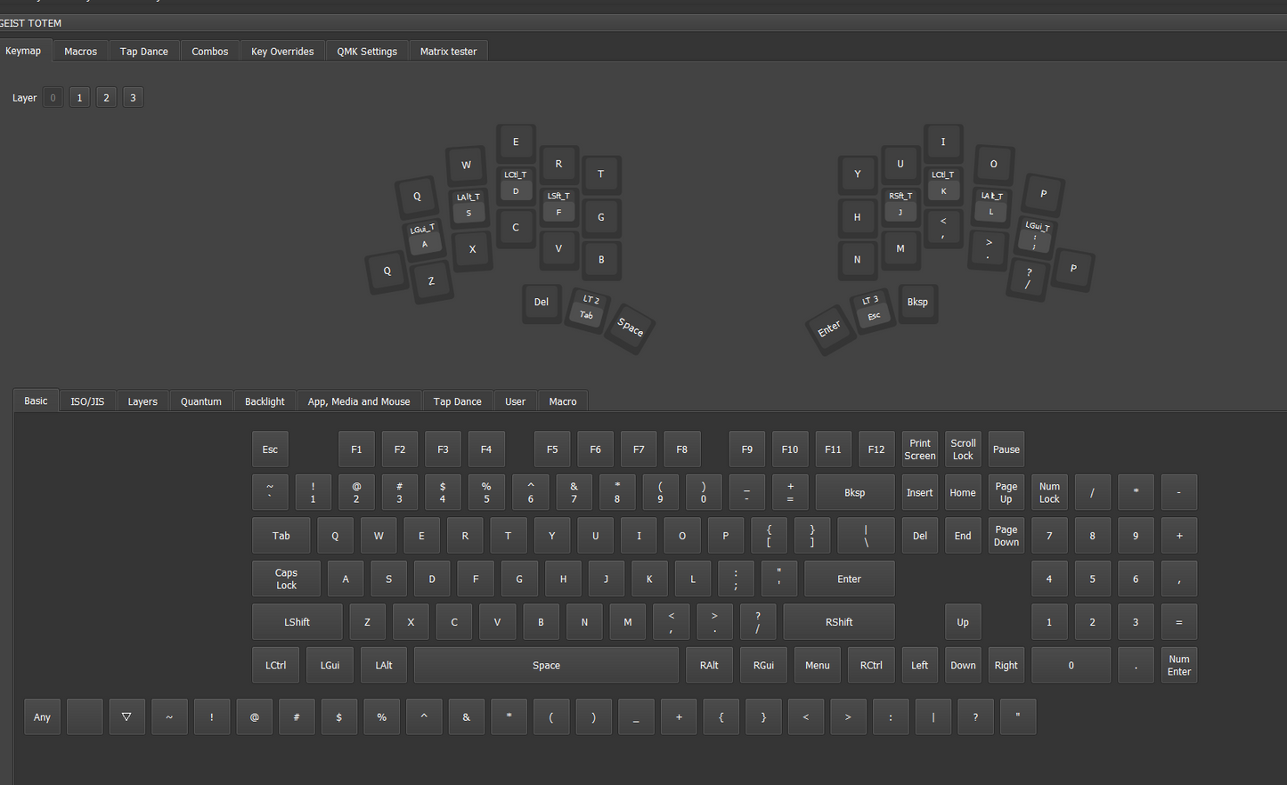 Totem wired split keyboard