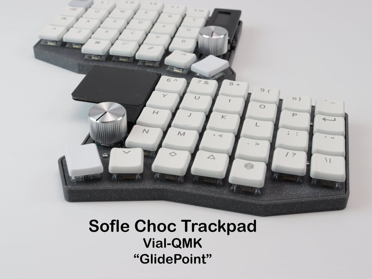Sofle Choc RGB Trackpad Split Keyboard – Low Profile, Hot-Swap, Vial-QMK