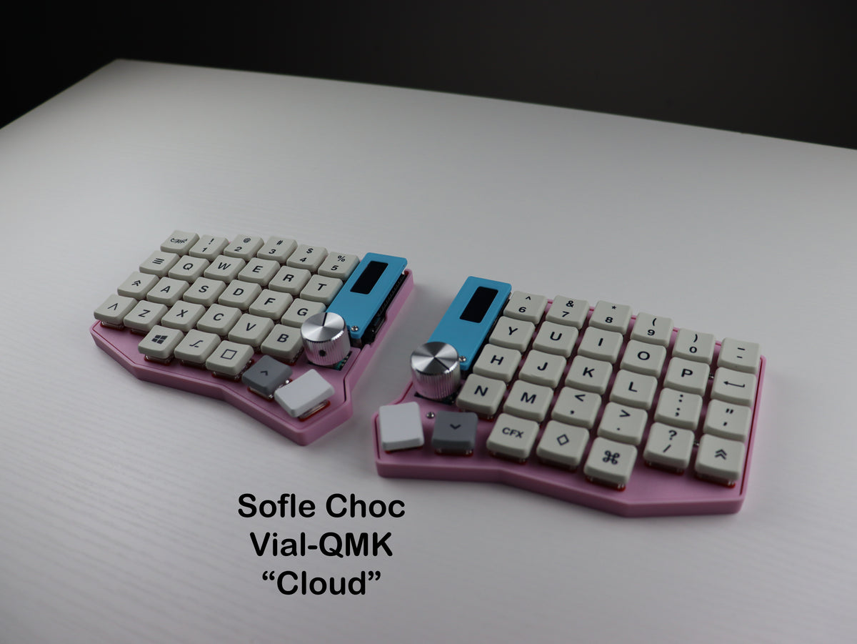 Sofle Choc Wired Split Mechanical Keyboard – Hotswap, Vial-QMK, Choc v1