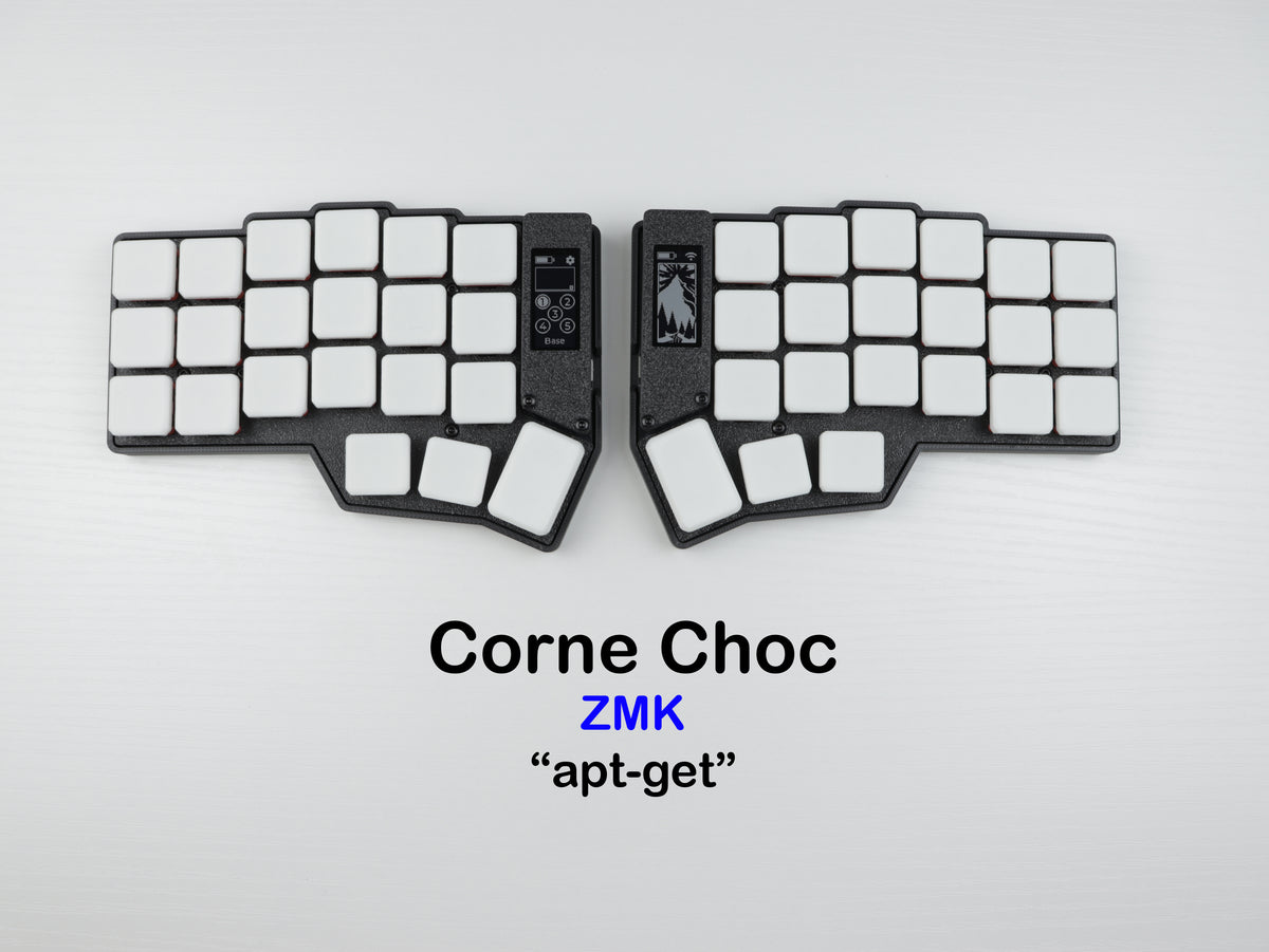Corne Choc Split Wireless Keyboard – Low Profile Ergonomic Mechanical Keyboard (ZMK, Bluetooth, Hot-swap)