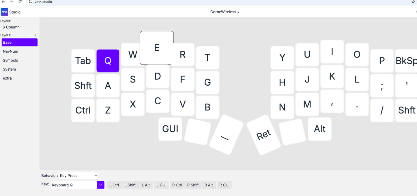 Corne MX Split Keyboard "Midnight"
