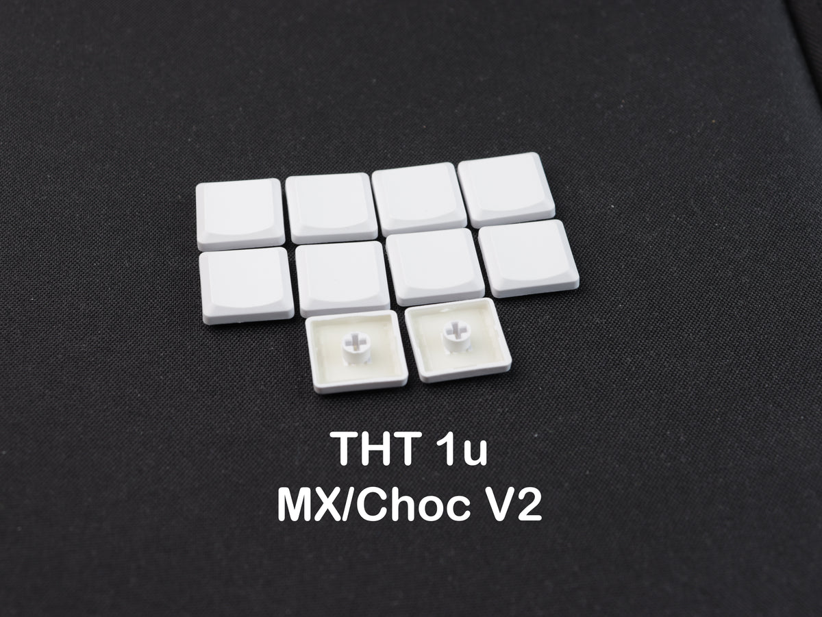 Tai-Hao THT Blank Keycaps - MX, Choc v2, KS33 - 1u, 1.5u, 1u homing