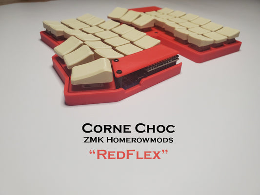 Corne  Choc Wireless Split Keyboard "RedFlex"