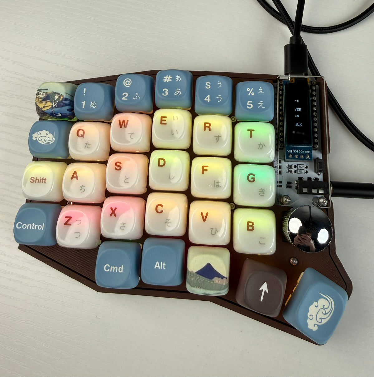 Sofle MX RGB - Wired, Vial-QMK, Per-key RGB, Hotswap
