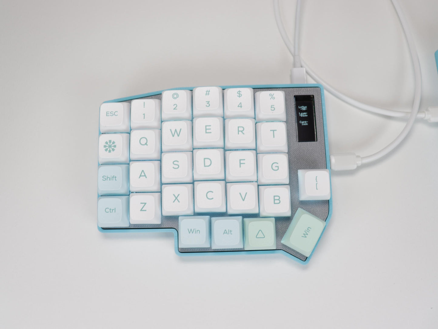 Lotus58 Split Mechanical Keyboard "IceLotus-C"