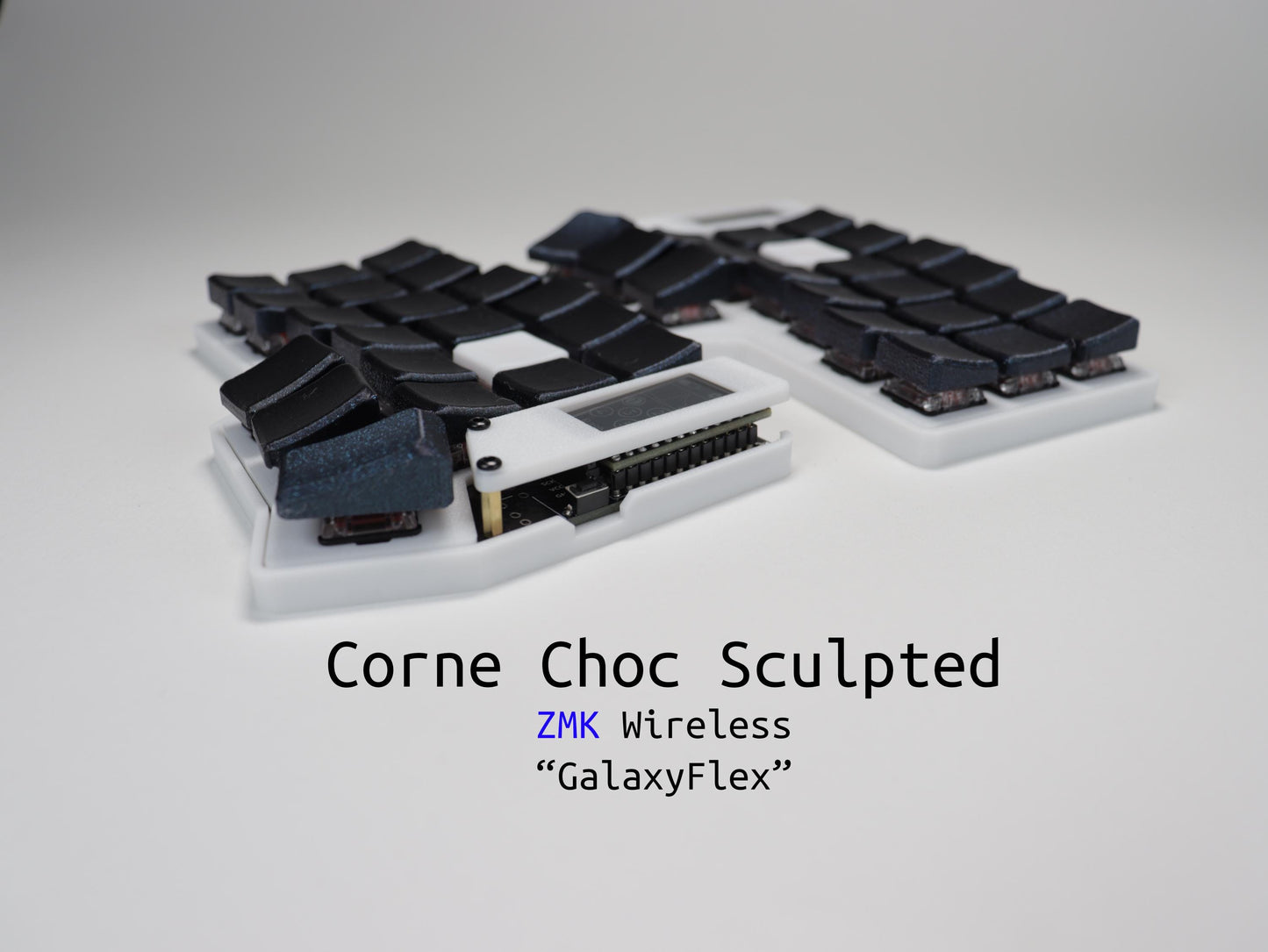 Corne  Choc Wireless Split Keyboard "GalaxyFlex"