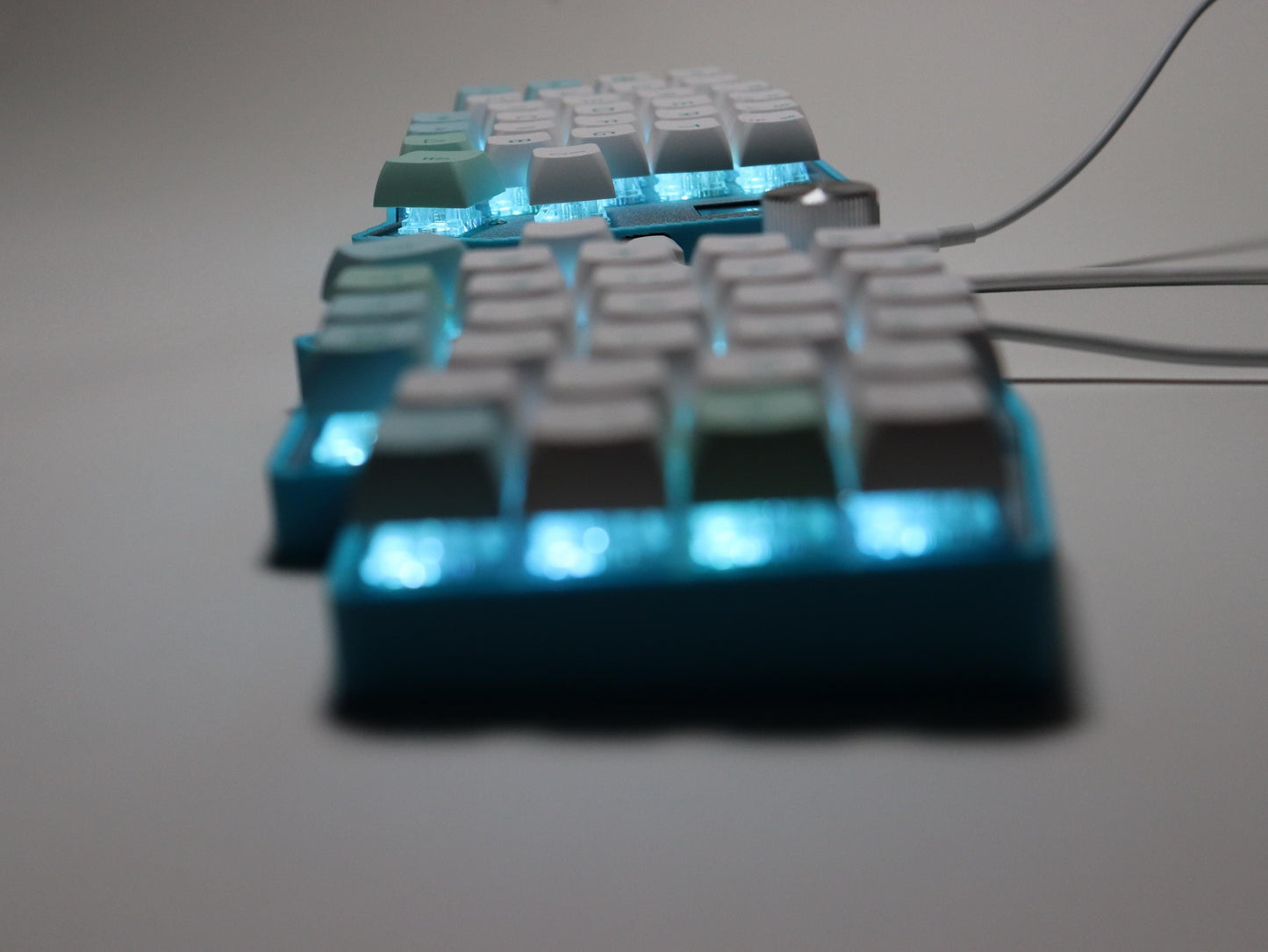 Lotus58 Split Mechanical Keyboard "IceLotus-C"