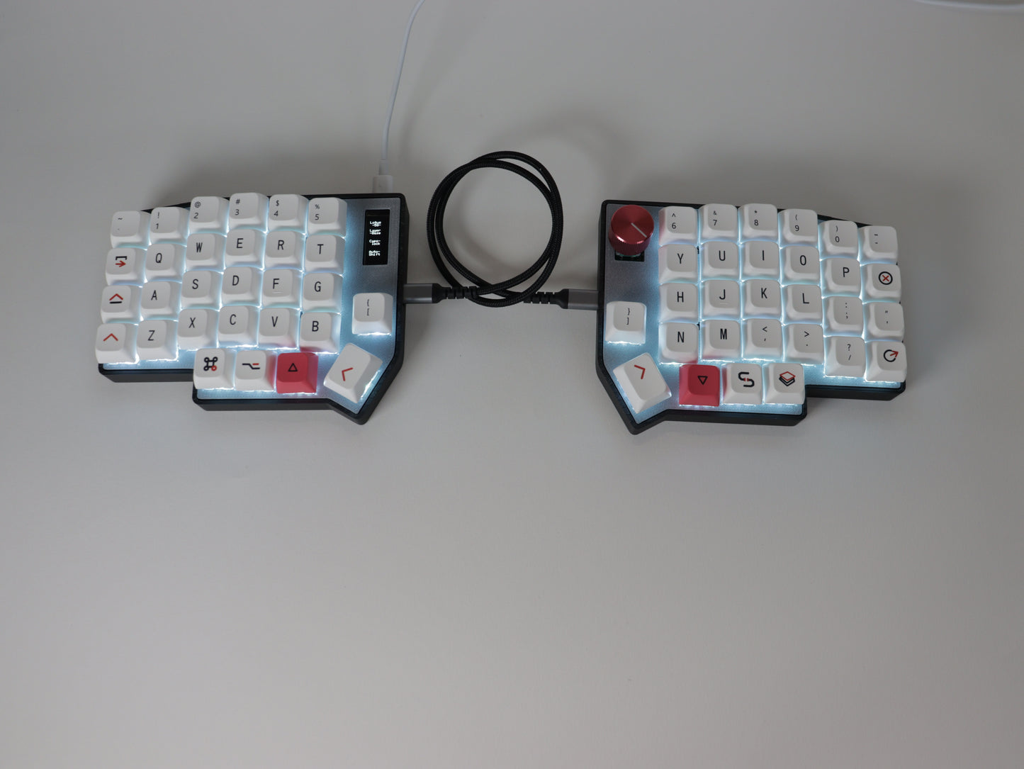 Lotus58 USB C Split Mechanical Keyboard "Shine"