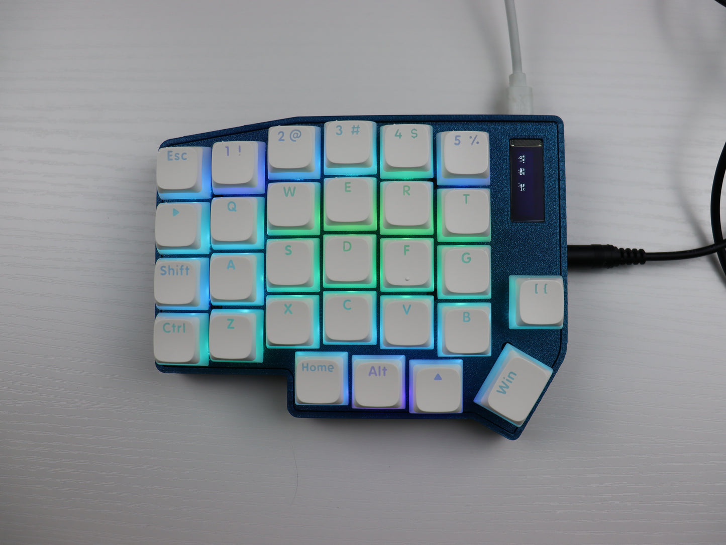 Lotus58 Split Mechanical Keyboard "Glimmer"