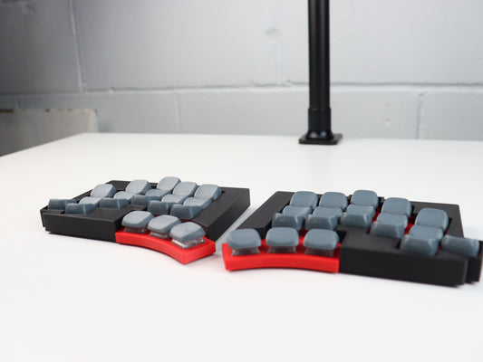 Totem with KLP Lame Resin Keycaps