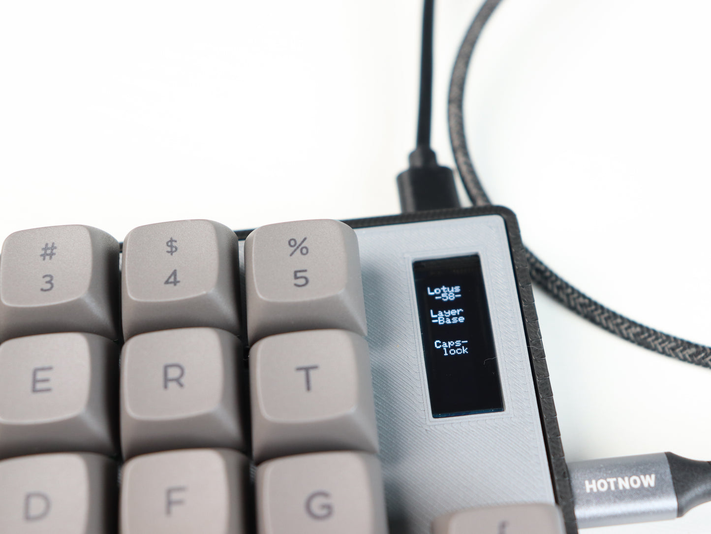 Lotus58 USB C Split Mechanical Keyboard "Shine v2"