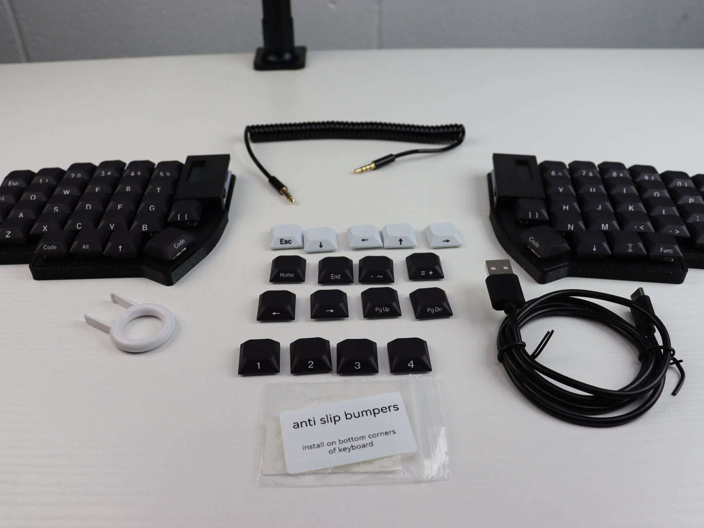 Allium58 Low Profile Wired Split Keyboard - Gateron Low Profile switches