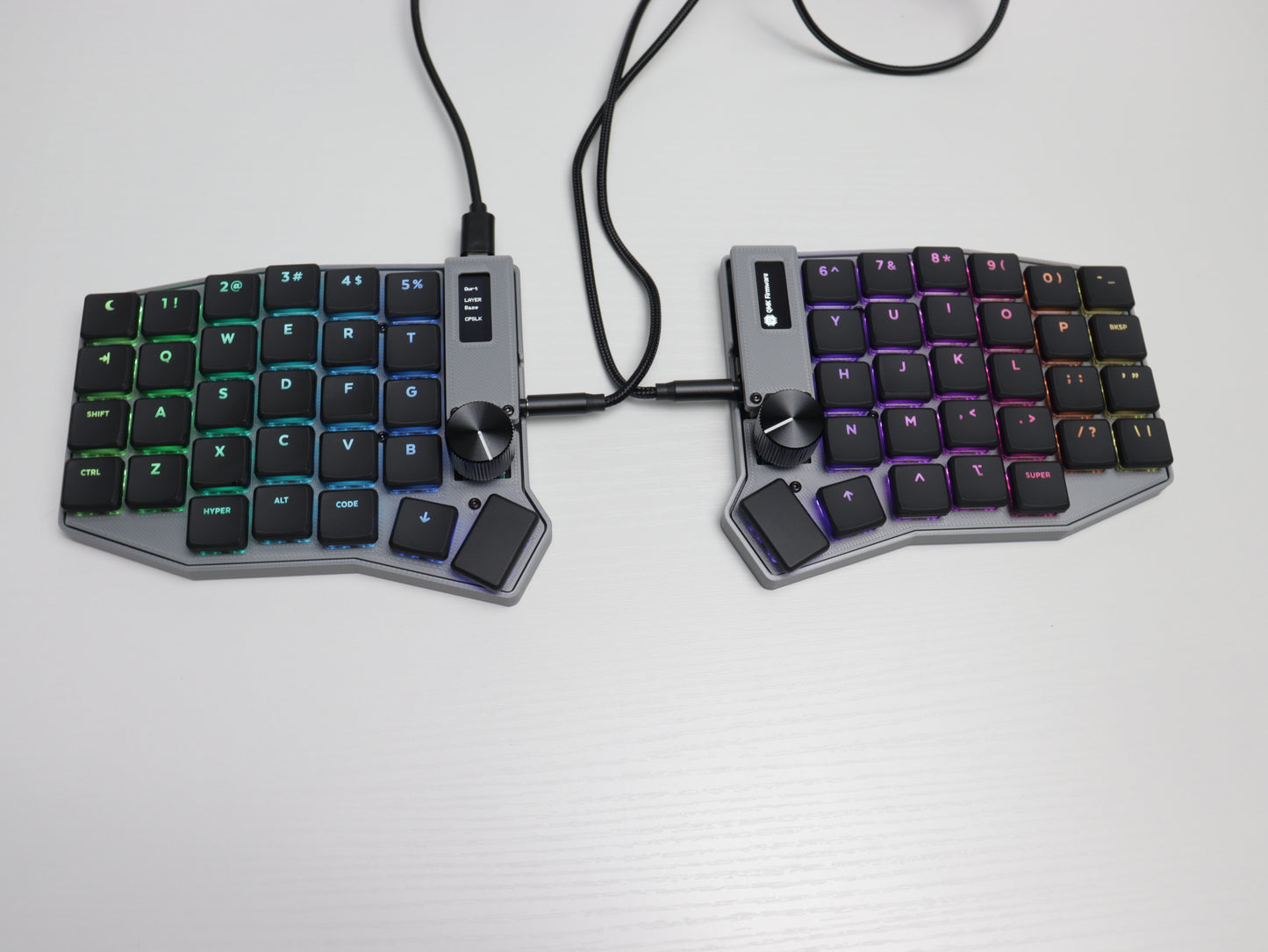 Sofle Choc Split Keyboard - Vial-QMK Wired, Hotswap, Choc v1, MBK Legend keycaps