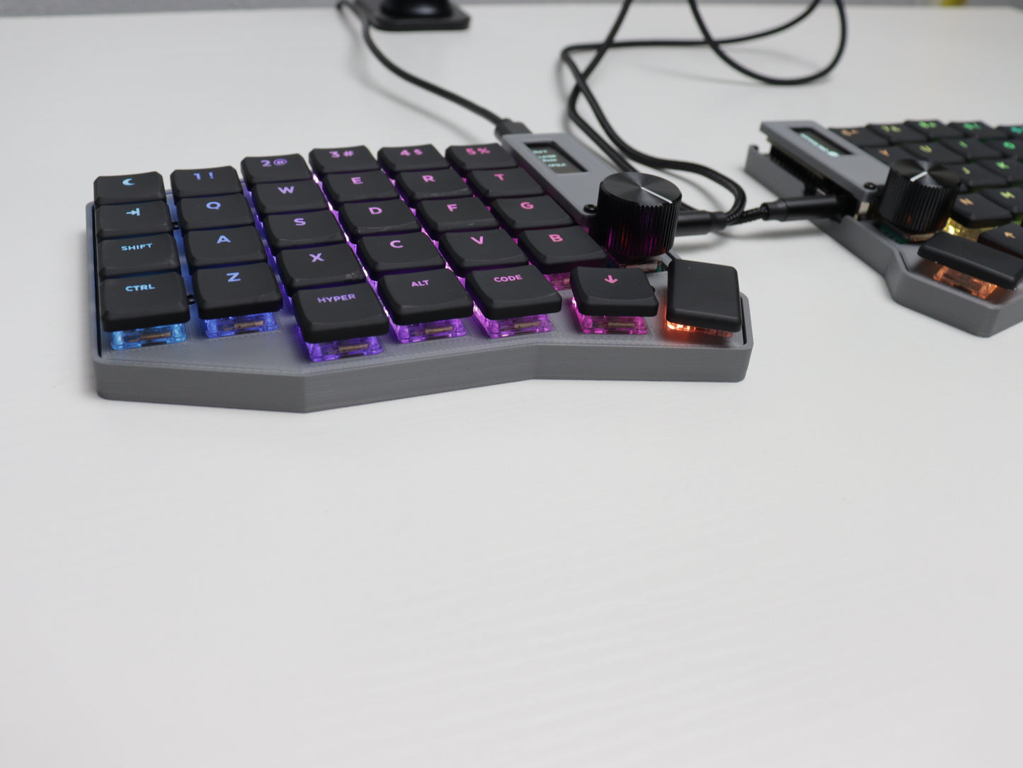 Sofle Choc Split Keyboard - Vial-QMK Wired, Hotswap, Choc v1, MBK Legend keycaps