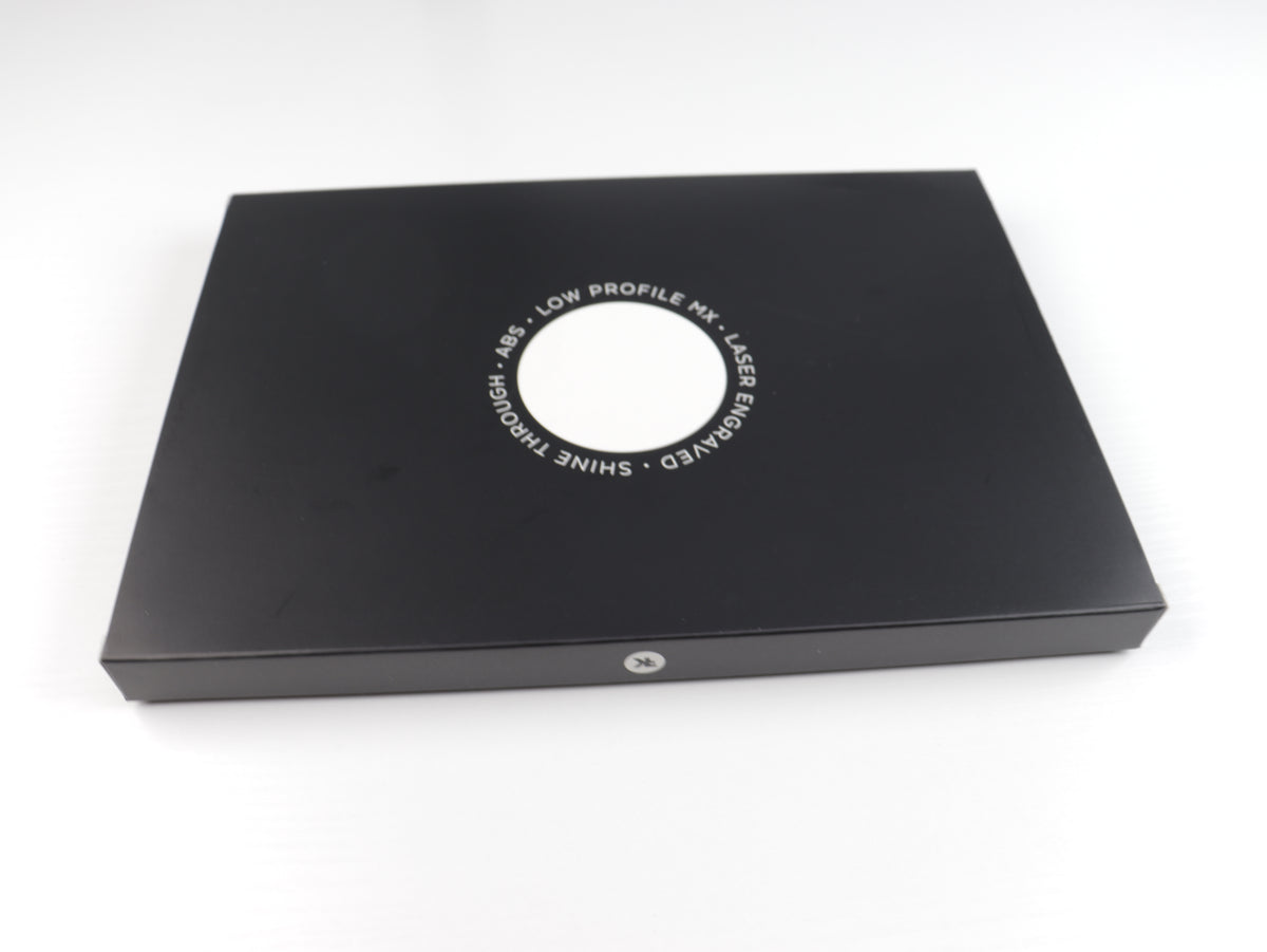 LPF Dot Glow – Black | MX Low Profile Shine-Through Keycaps
