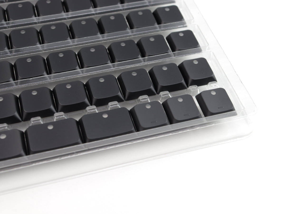 LPF Dot Glow – Black | MX Low Profile Shine-Through Keycaps