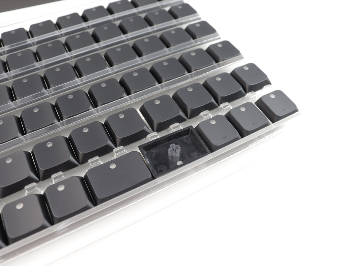LPF Dot Glow – Black | MX Low Profile Shine-Through Keycaps