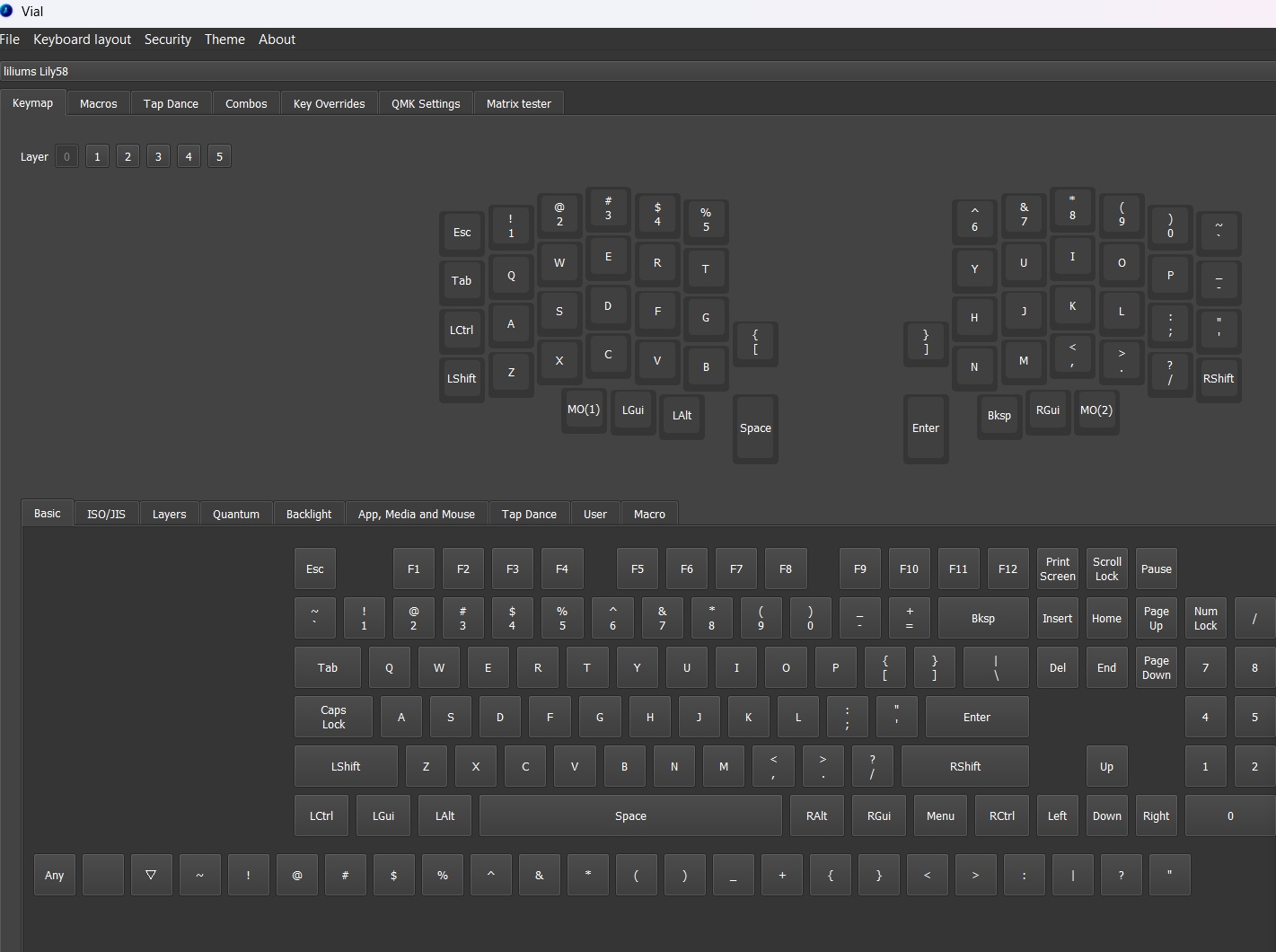 Lily58 MX Wired "Mellow"
