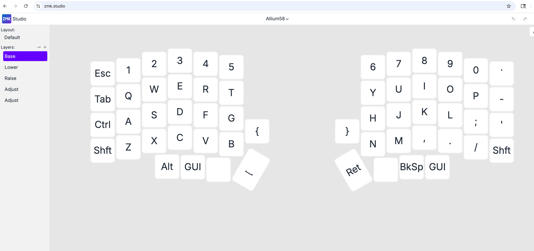 Lily58 MX Split Keyboard Wireless 