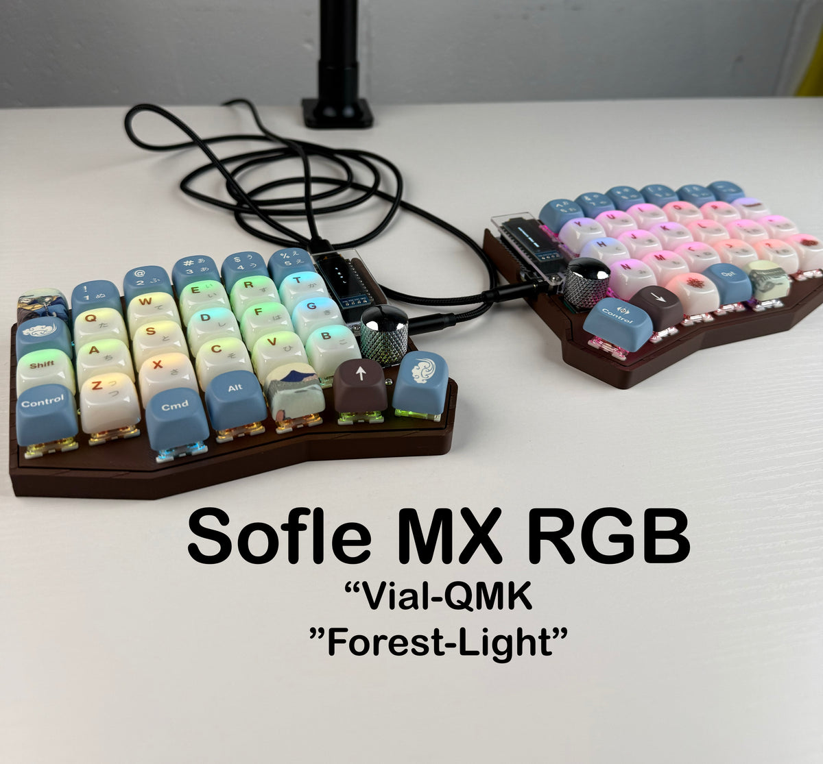 Sofle MX RGB - Wired, Vial-QMK, Per-key RGB, Hotswap