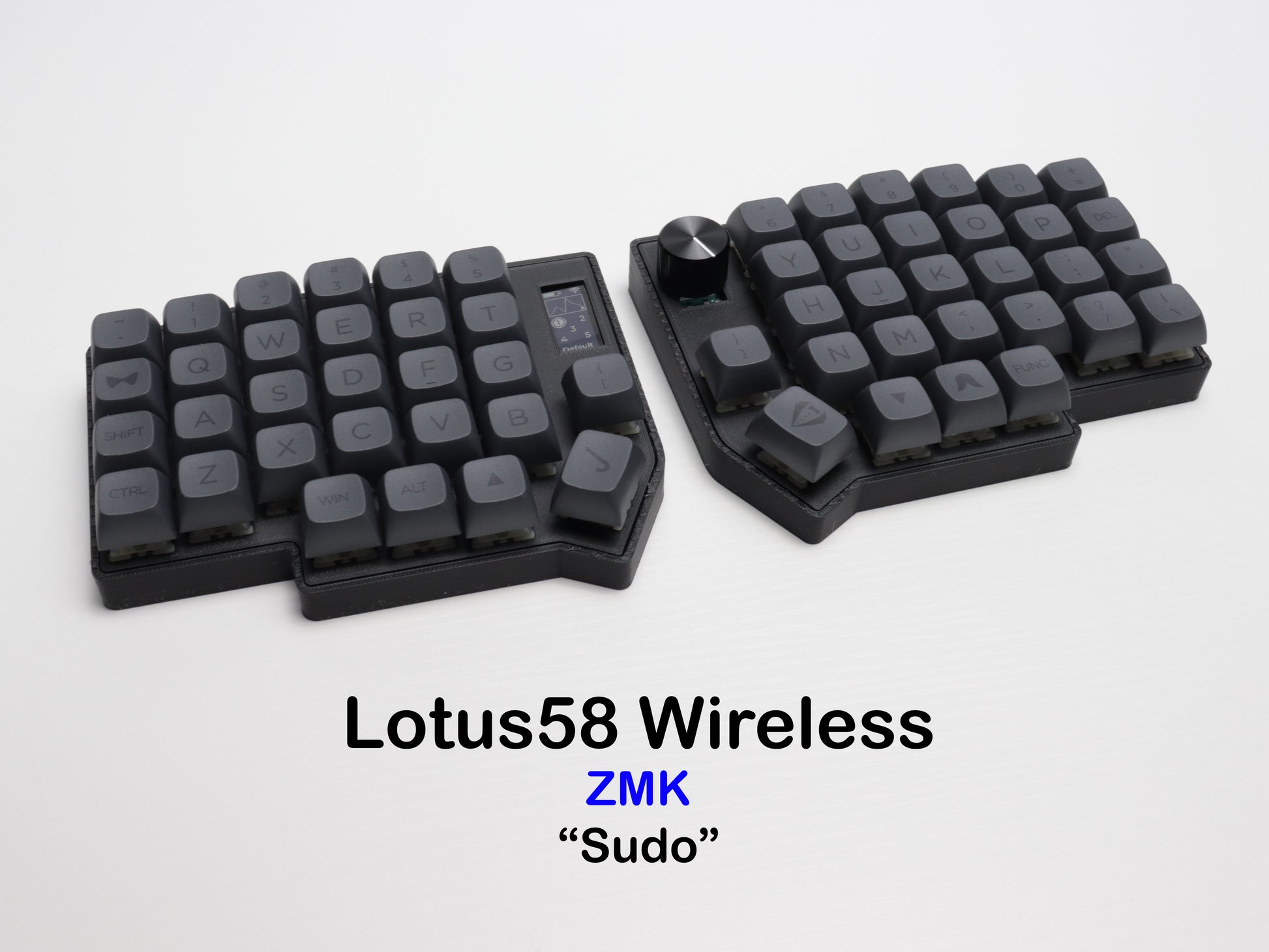Wireless Lotus58 split keyboard