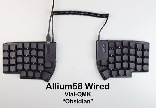 Allium58 Low Profile Wired Split Keyboard - Gateron Low Profile switches