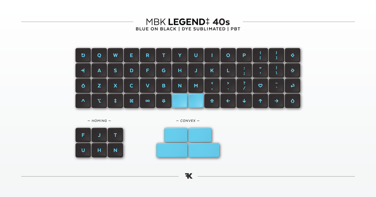 MBK Legend‡ 40s — Blue on Black