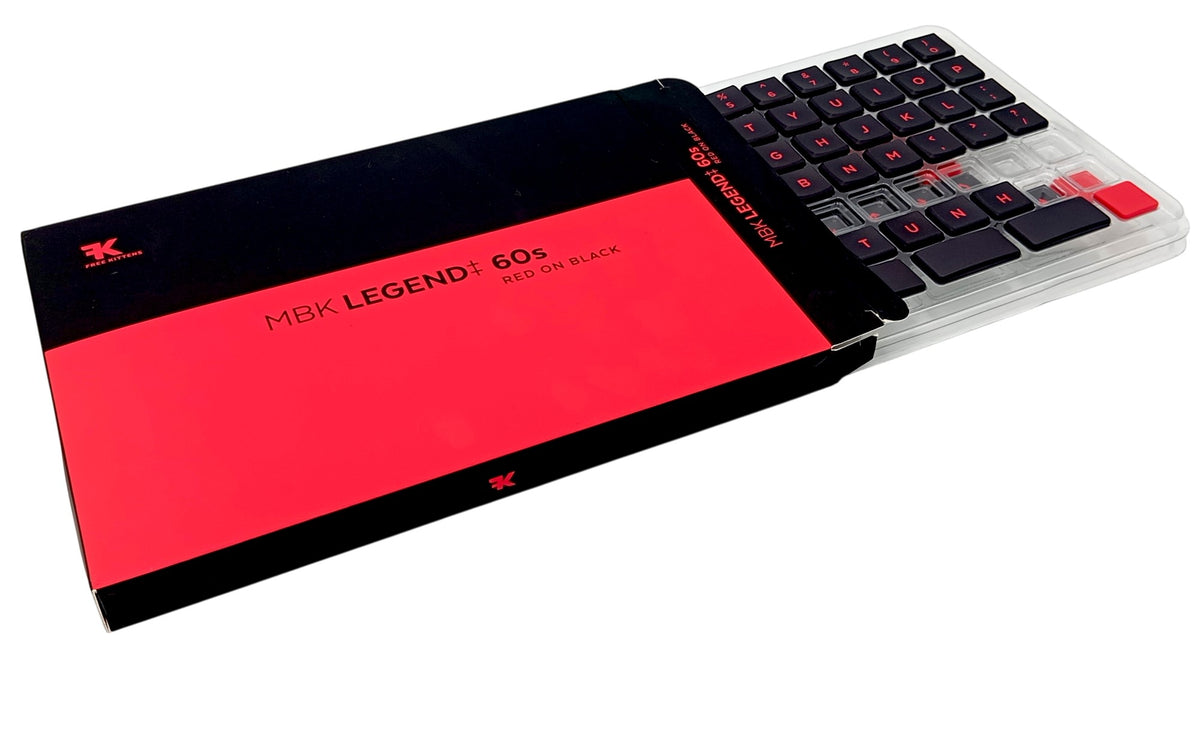 MBK Legend‡ 60s – Red | Choc v1 60% Keycap Set