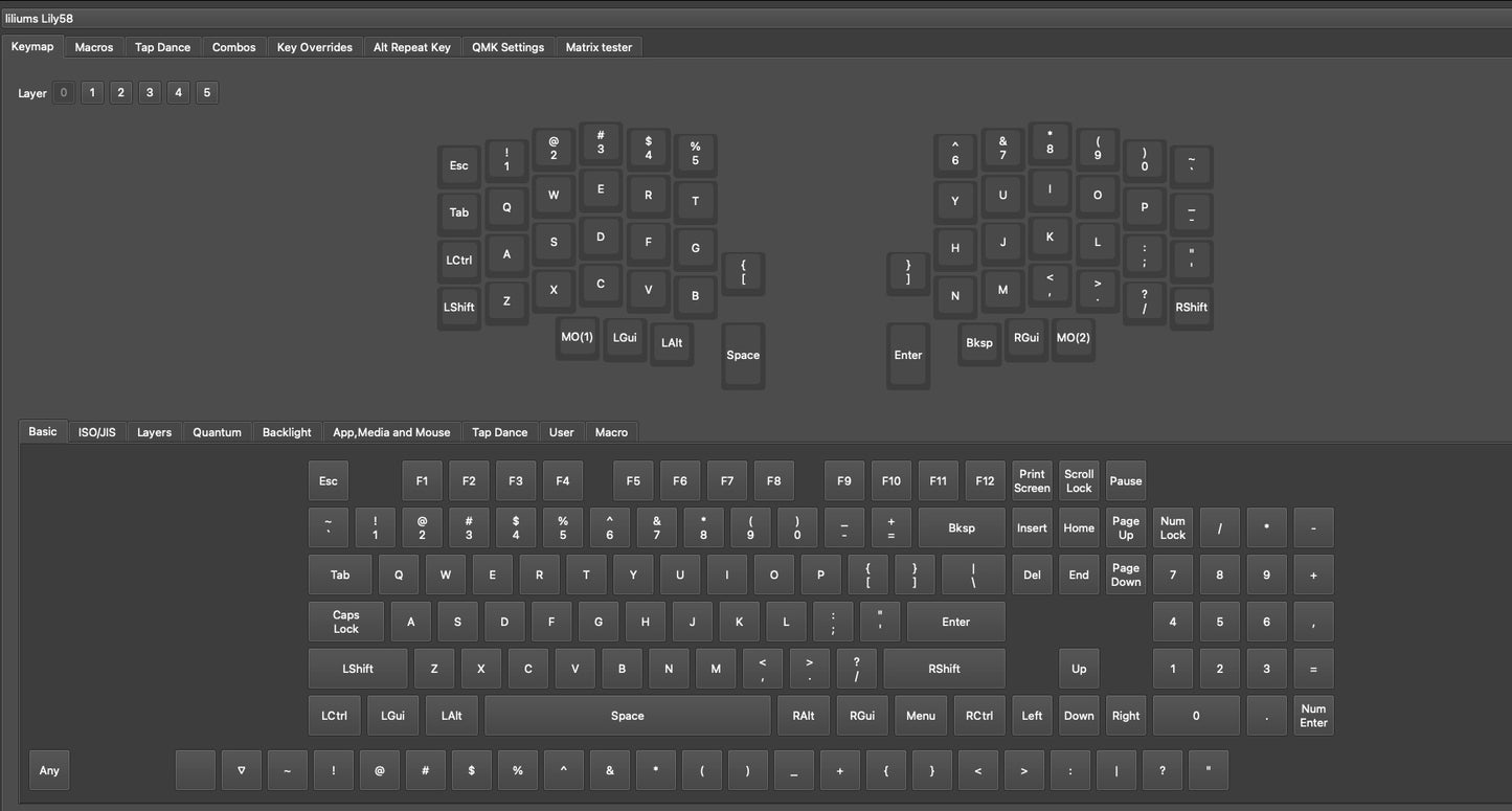 Allium58 Low Profile Wired Split Keyboard - Gateron Low Profile switches